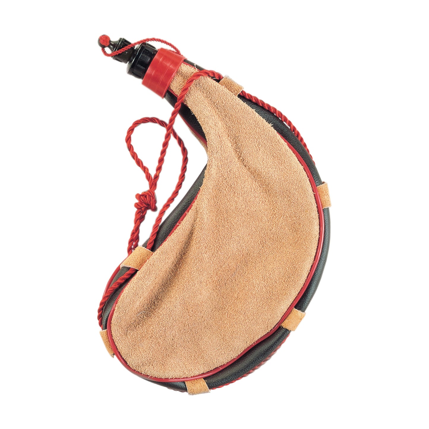 Coghlan's Traditional Spanish Bota Bag, 0.26 Gallon (1 Liter) Leather Wine Flask with Braided Strap – Durable Poly Lining for Camping, Hiking, and Outdoor Adventures