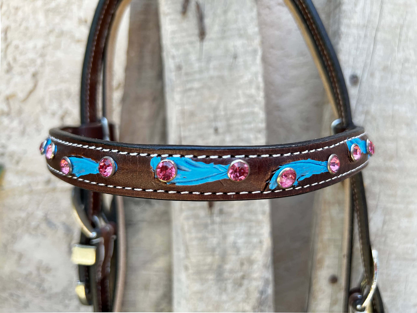 Hulara Top Grain Buff Leather Western Bridle and Breast Collar Set Tooled Headstall and Horse Breastcollar Western Tack Set Horse Breast Collar Western Bridle Sets Horse Headstall and Breast Collar