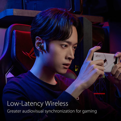 ASUS ROG Cetra True Wireless Gaming Earbuds – Bluetooth, Low-Latency, ANC Noise Cancelling, Touch Control, IPX4 Water Resistant, 27Hr Battery, Wireless Charging, for PC, Mobile, Switch, Ally/X - Black