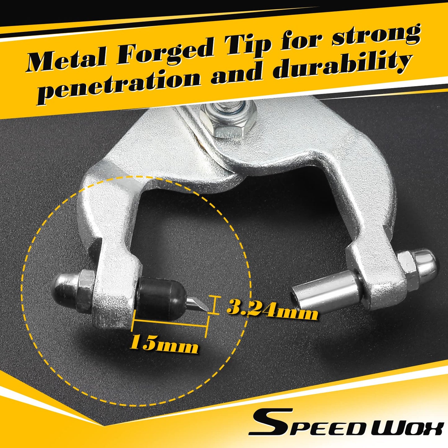 SPEEDWOX 10 Inch Ceiling Grid Punch Pliers - 3.24mm Grid Hole Punch for Rivets - Multifunctional Puncher for Thin Metal Sheet Decoration