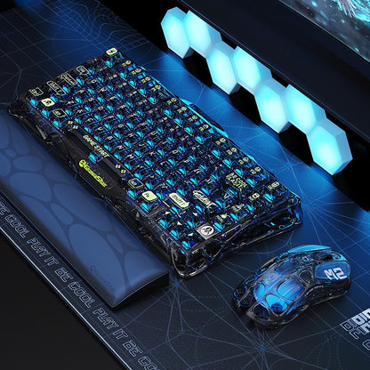 GravaStar Mercury M2 Wireless Gaming Mouse with 26,000 DPI, PAW3395DM Sensor -79g Lightweight Hollowed-Out Design -5 Programmable Buttons -5 Dynamic Lightsync RGB