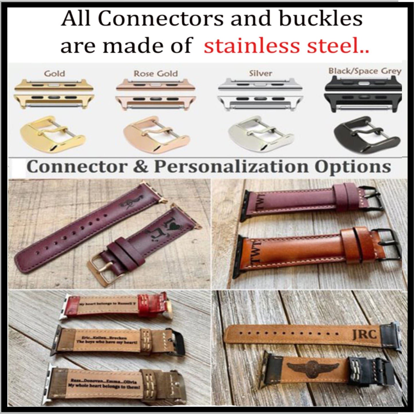 HARDISTON Watch Bands Compatible with Apple 44mm for men & women, Handmade Genuine Leather, Compatible with iWatch Series 11 10 9 8 7 6 5 4 3 2 1 SE Ultra, Large/Band-Brown