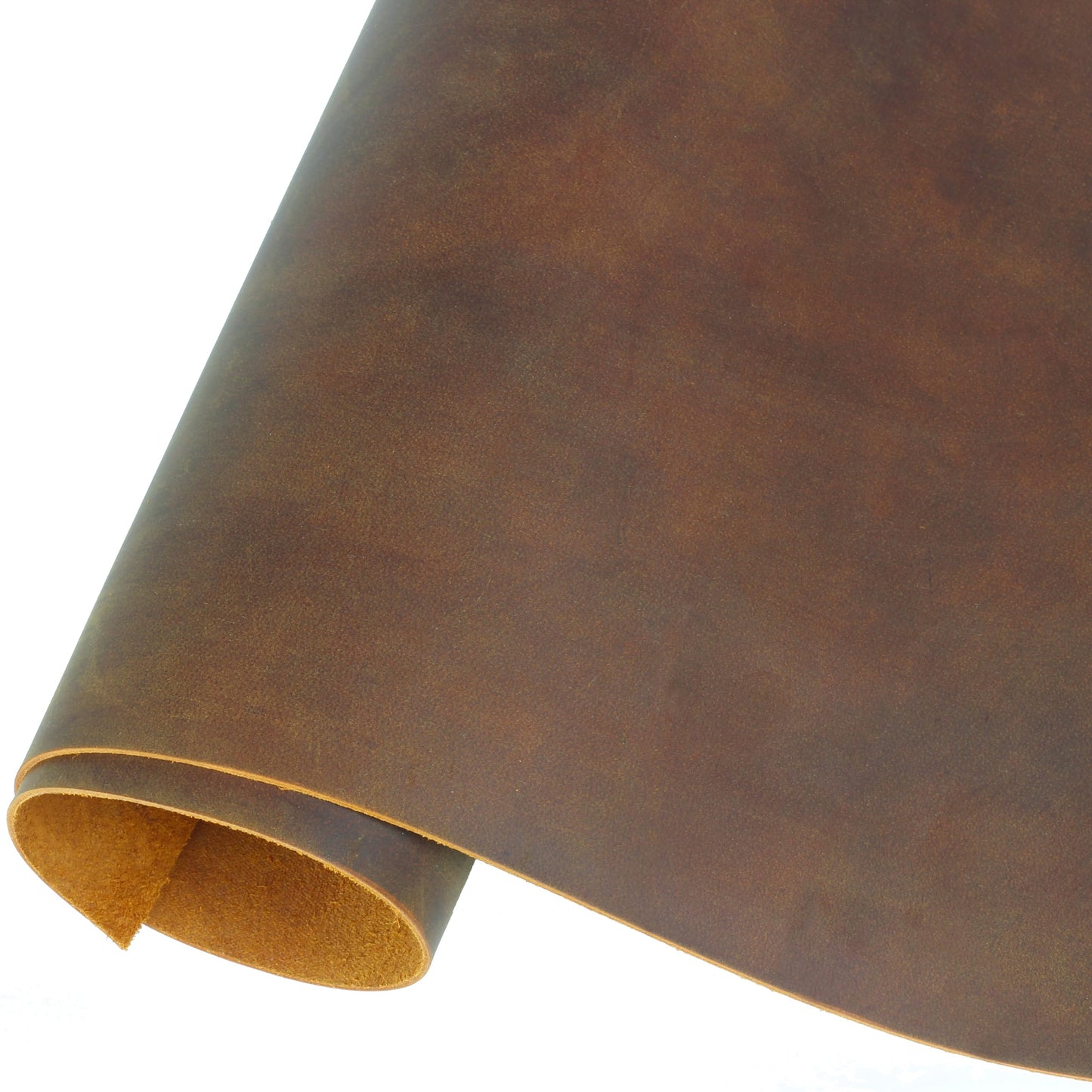 Toprank Leather Sheets for Crafts 24"x12" Precut Full Grain Cowhide (1.6mm) Square Piece, Camel