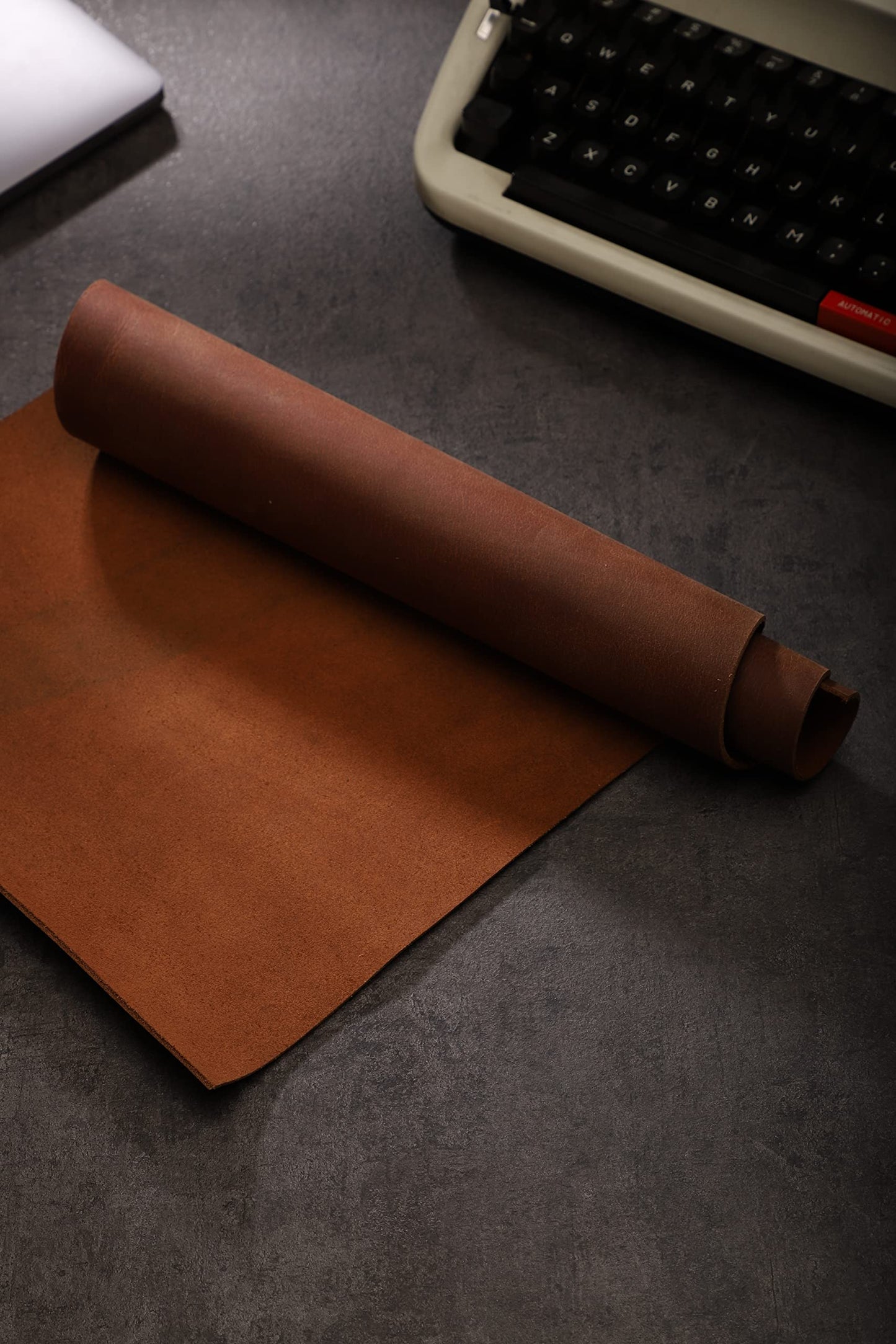 Wanderings Leather Sheets for Crafts – 3 Sheets (12" x 12") + Leather Cord (36") - Genuine Full Grain Buffalo Leather Squares - Great for Jewelry, Leather Wallets, Leatherworking Arts and Crafts
