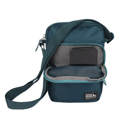 Eddie Bauer Jasper Crossbody Bag with Zippered Main Compartment and Adjustable Shoulder Strap