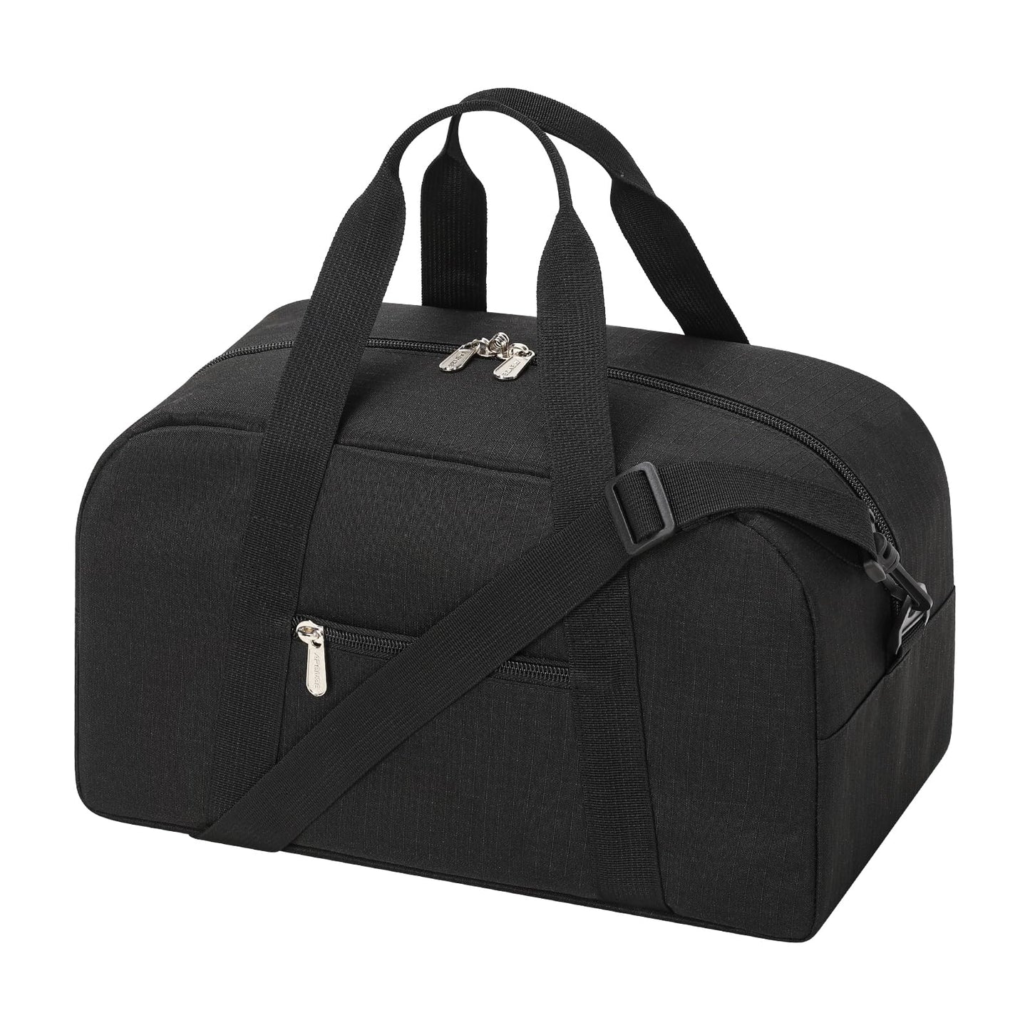 Small Gym Bag 14 inch lightweight Carry On Mini Duffel Bag for Travel Sport - Black