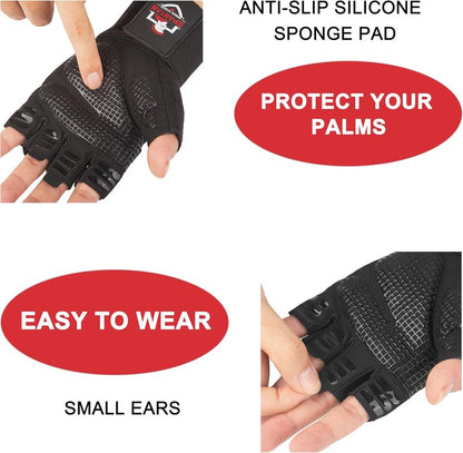 Spartan Gym Gloves - Weight Lifting Gloves with Wrist Support | Breathable Non-Slip Grip for Men & Women