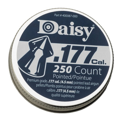Daisy, Max Precision .177 Cal Pellet Ammunition, 7.2 Grains, Pointed, 250ct, .177 Caliber, 987777-406