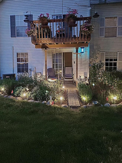 LEONLITE Low Voltage Landscape Pathway Lights, 3W 12V AC/DC Landscape Lighting, Waterproof CRI90+ Pathway Lighting Wired for Yard Lawn, Bronze Aluminum Housing, ETL Listed, 4000K Cool White, Pack of 6