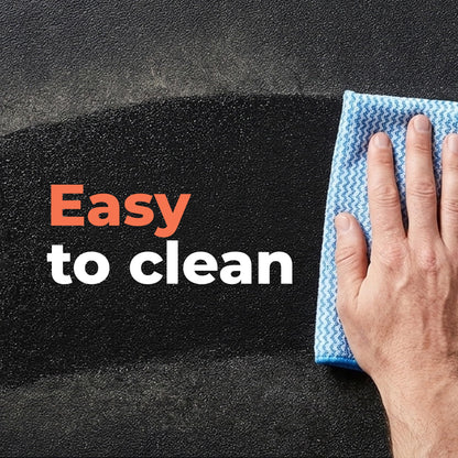 SuperMats Heavy Duty Equipment Mat 12GS, Made in USA, Large Treadmill & Exercise Equipment Floor Protector, Non-Slip Vinyl Composite, Vibration Dampening, Easy Clean, 36 in x 90 in, Black