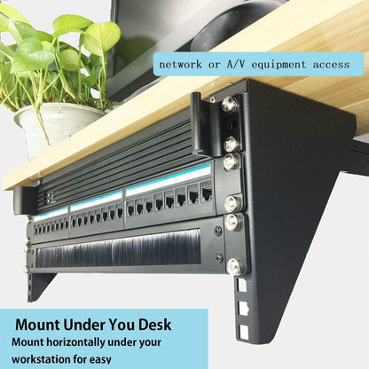 JINGCHENGMEI 2 Pack of 19 Inch 4U Heavy Duty Vertical Wall Mountable Rack and 125 lb Wall Mountable Server Rack (2)