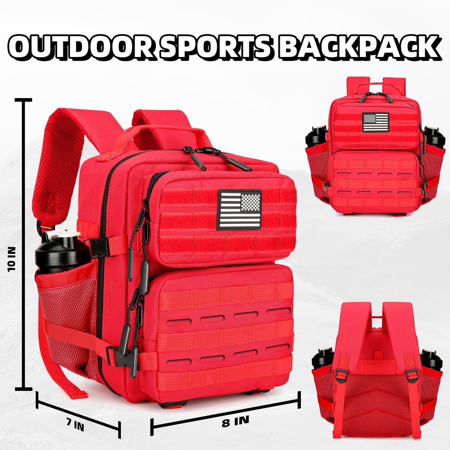 HongXingHai 9L Mini Tactical Backpack for Men and Women Tactical Backpack Small for Hiking Small Tactical Bag Fitness Pack