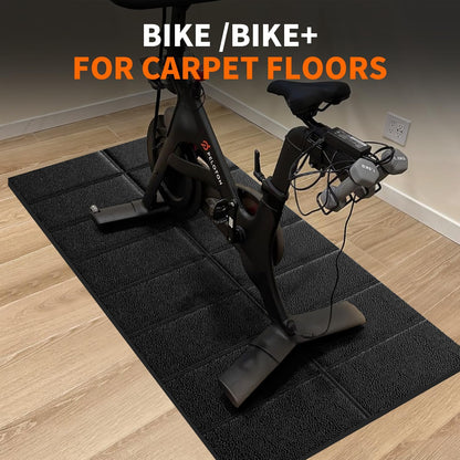 THAILE Exercise Bike Mat, Compatible with Peloton Bikes, 63"x30", Bike Trainer Mats, Mat for Indoor Stationary Spin Bikes Treadmill Walking Pad on Hardwood Floor Carpet Protector