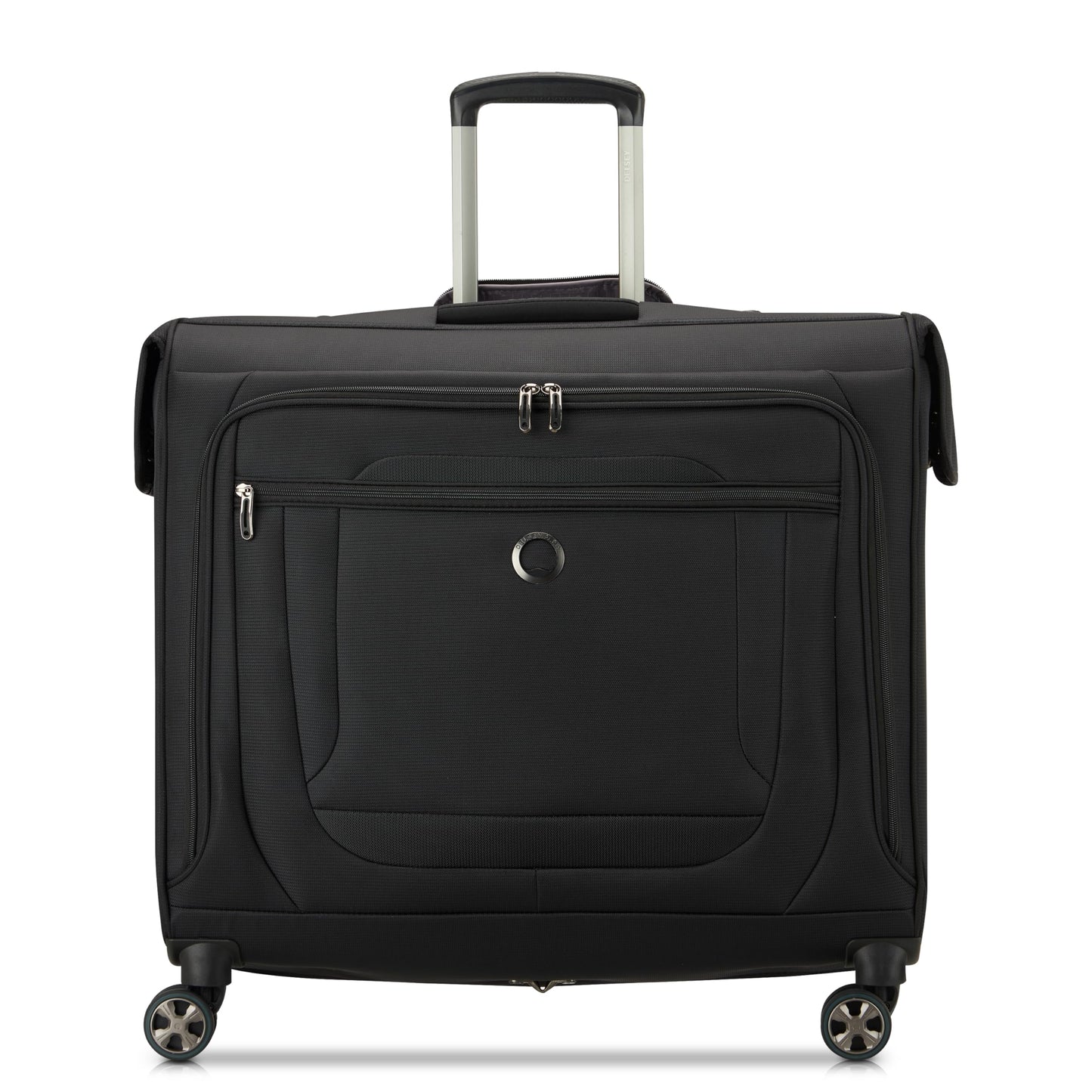 DELSEY PARIS Helium DLX - Rolling Garment Bag with Spinner Wheel - Lightweight Travel Garment Bag - SECURITECH Zip - Suit and Dresses Rolling Travel Bag - Checked Size, Black