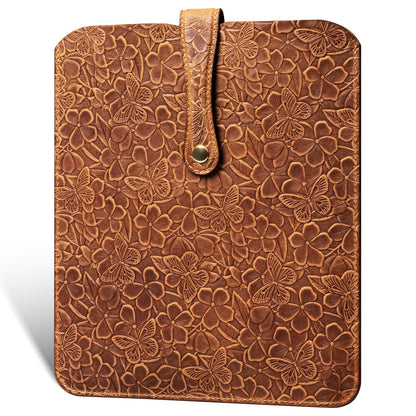 Thryxop Genuine Leather Tablet Sleeve for iPad Pro 11‘’/Air 10.9‘’/Magic Keyboard & Galaxy Tab S9/S9 FE | Slim Protective Case (Fits Devices up to 11") - Brown