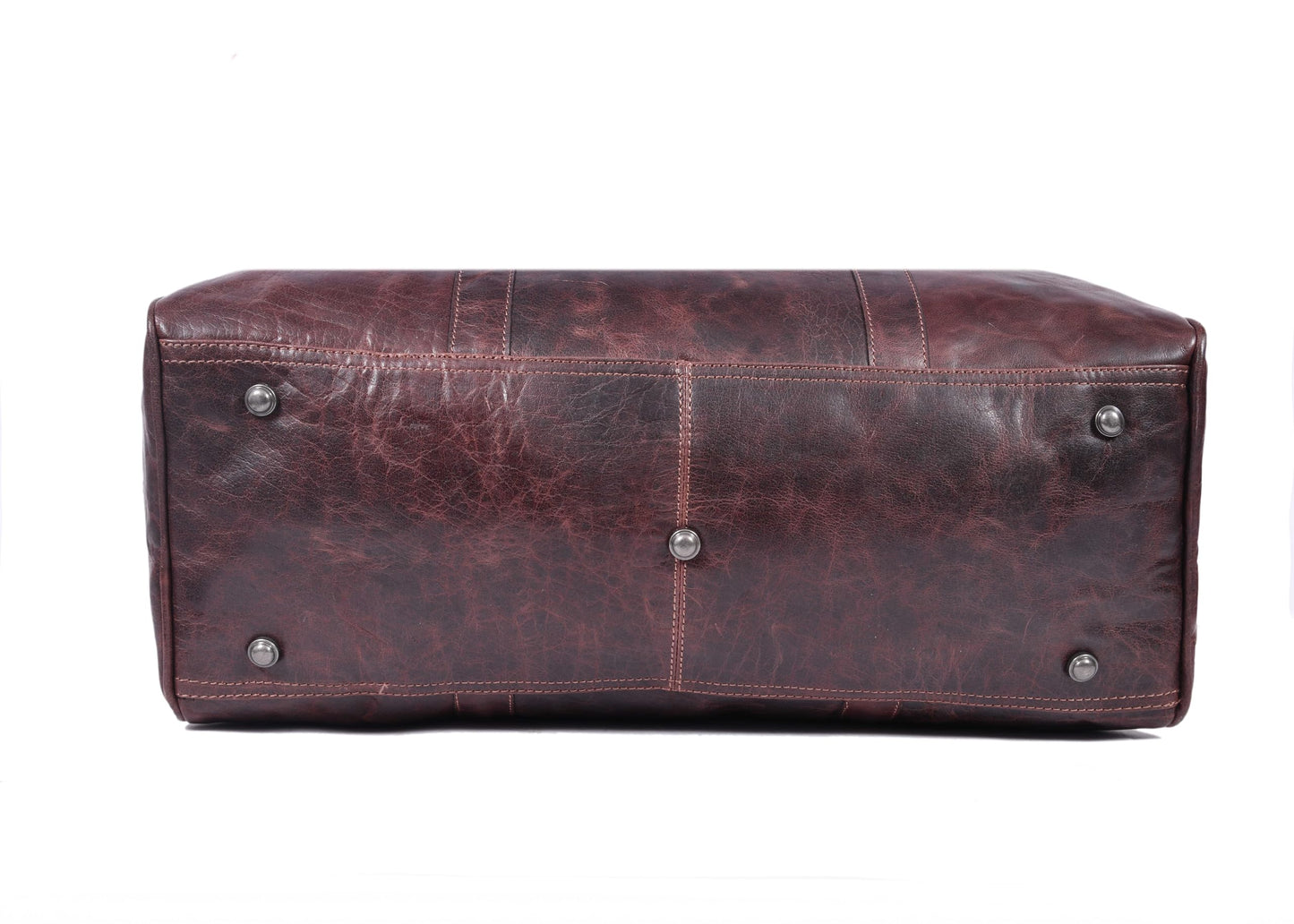 Leather Duffel Bag for Men & Women Travel, Weekend, Overnight, Gym Bag - Florida Brown