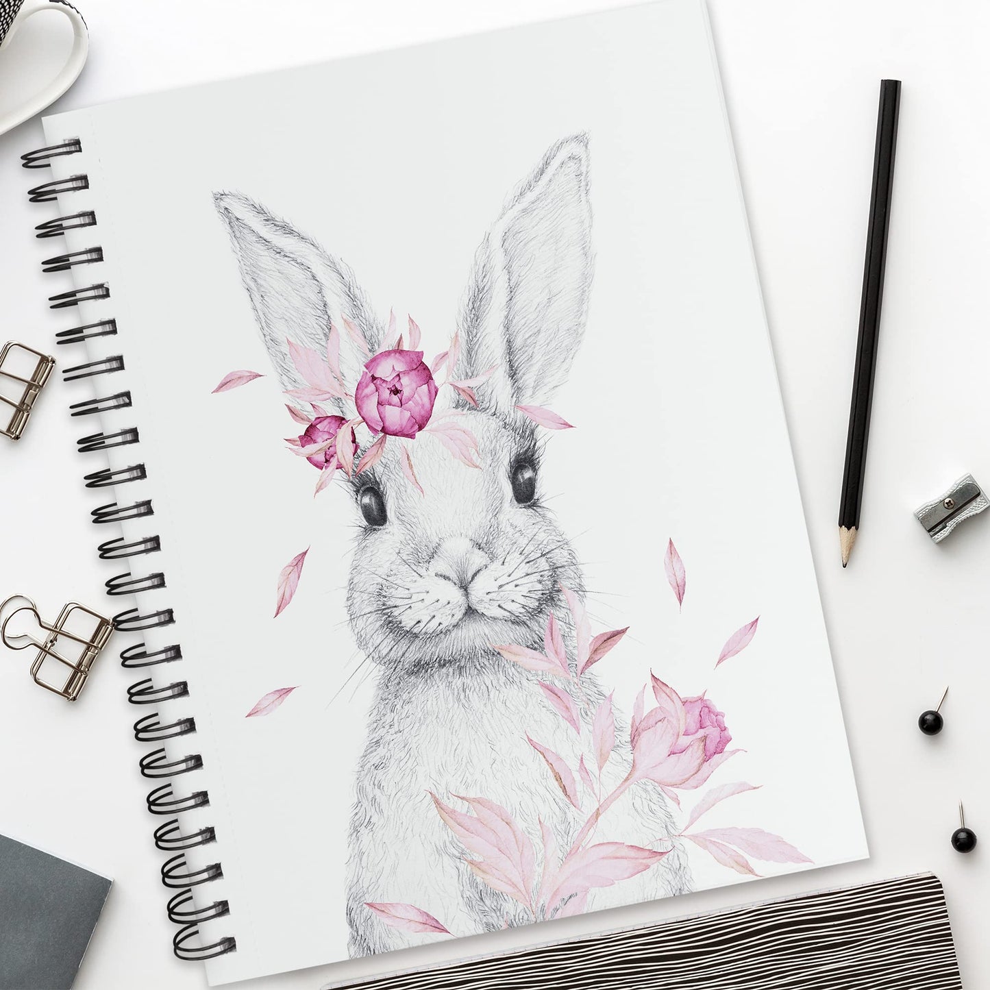 FIXSMITH 9"X12" Sketch Book | 200 Sheets (68 lb/100gsm) Sketchbook| 2 Pack (100 Sheets Each) |Acid Free Drawing Paper | Spiral Bound Sketchpad for Beginners,Artists & Professionals | Bright White