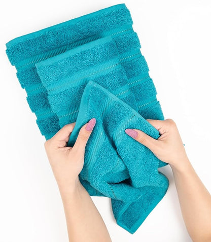 American Soft Linen Premium 3 Piece Towel Set, 1 Bath Towel 1 Hand Towel 1