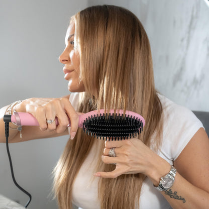 ghd Glide Hot Air Brush | Professional Smoothing Blow Dryer Brush, Ceramic Hair Straightener, and Styler