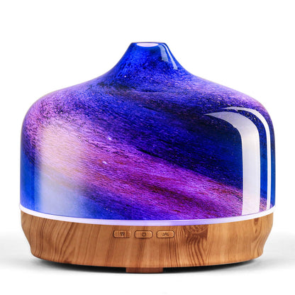 Porseme 500ml Essential Oil Diffuser, Aroma Ultrasonic Humidifier with Remote Control, BPA Free, Auto Shut-Off, Timer Setting for Large Room Sleeping Yoga