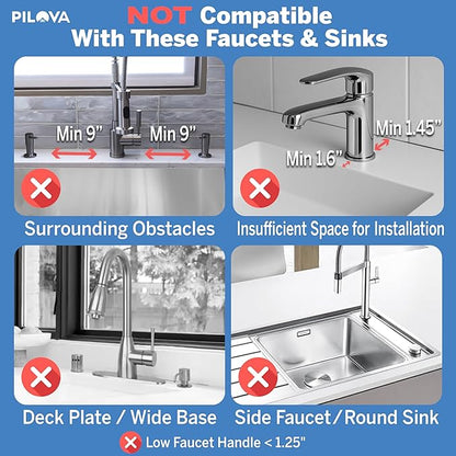 Premium Kitchen Sink Splash Guard – 18" x 5.7" Silicone Faucet Mat