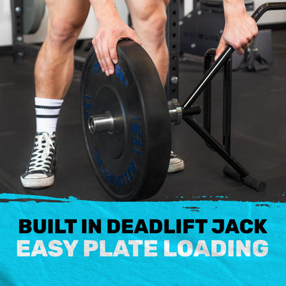 Trap Bar [Bells of Steel] Hex Bar Deadlift, Open-Ended Frame Trap Bars for Weight Lifting, Gym Equipment for Home and Commercial, Built-in Deadlift Jack & Rotating Sleeves, 700 lb Capacity