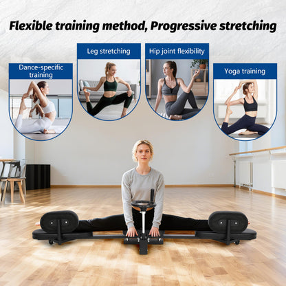 EVERYAMTE Leg Stretcher, Heavy Duty Steel Split Machine for Flexibility Training, 300LBS Leg Stretch Machine, Durable and Easy to Install Home Stretching Equipment, Improve Flexibilit