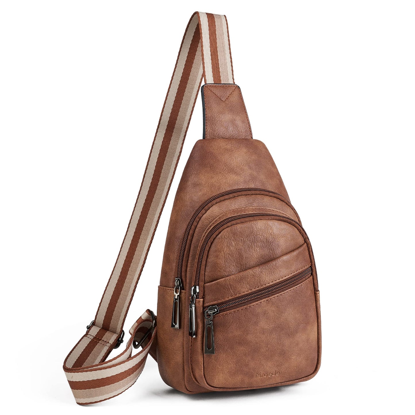 Mroede Sling Bag Crossbody Bags for Women Small Cross Body Bag Fanny Packs Chest Sling Purse for Daily Travel Leisure Sport
