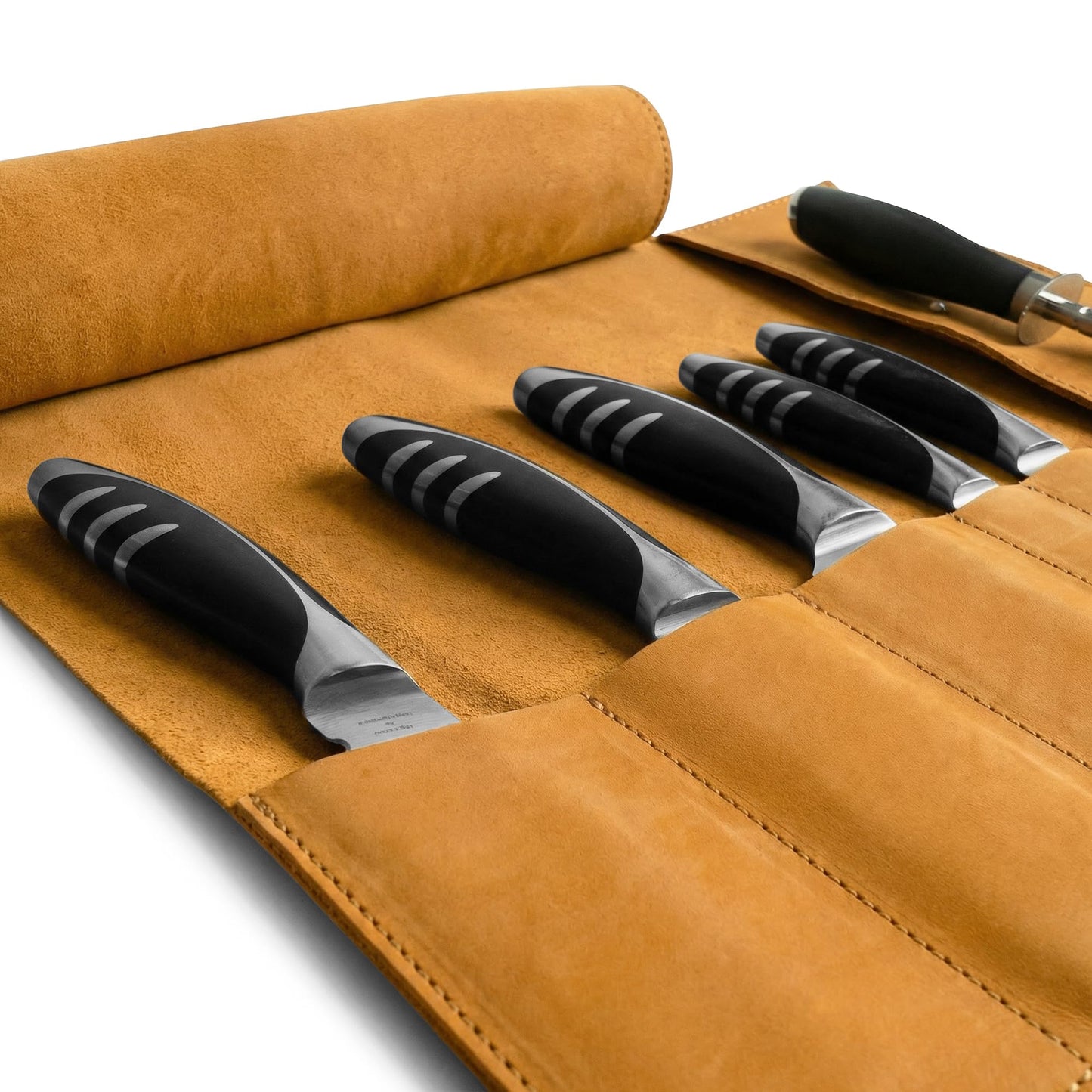 Rustic Leather Knife Roll Case, Durable Chef Knife Bag for Professional Chefs, Knife Roll Bag, Portable Carrying Case for Knives and Tools, Ideal for Culinary Travel, Knife Bags for Chefs Professional
