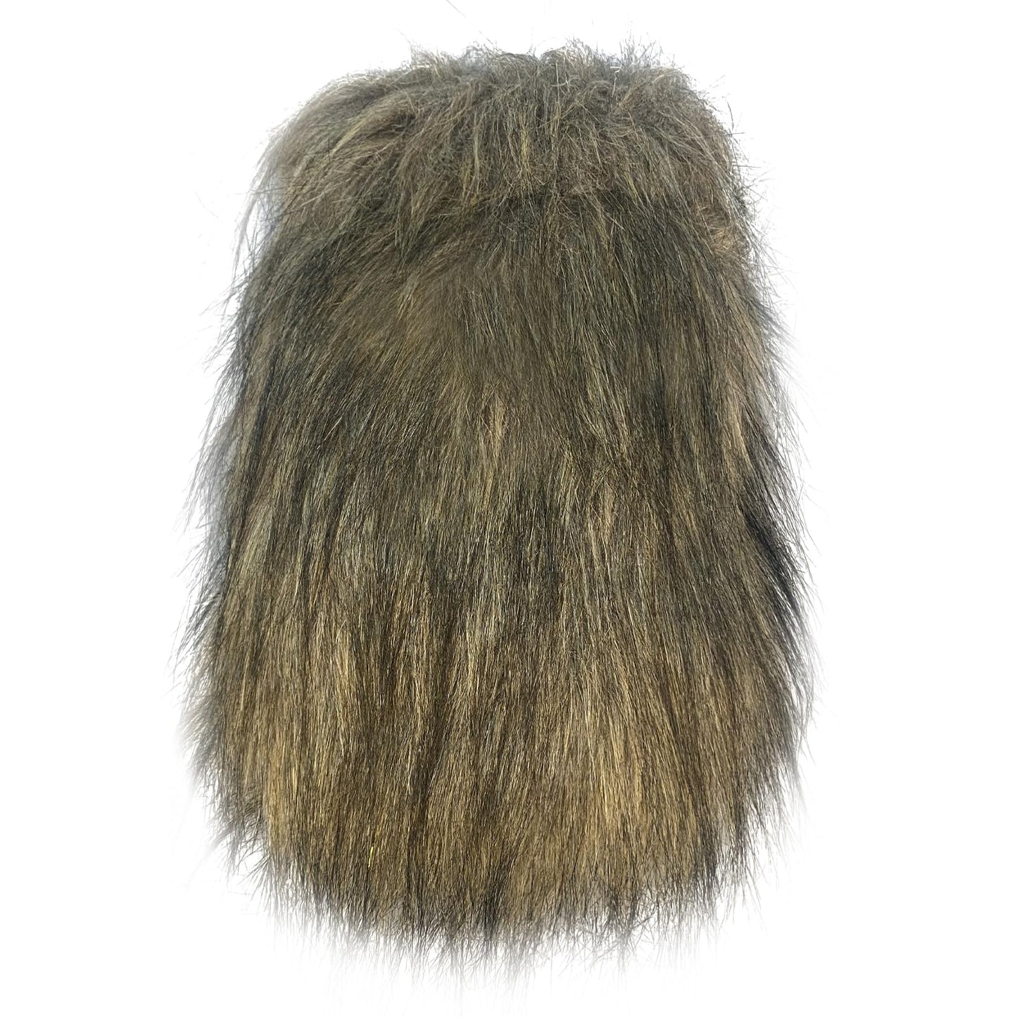 HiiFeuer Viking Faux Fur Belt Bag Nordic Badge Belt Pouch Fuzzy Portable Drawstring Purse Medieval Cosplay Side Pack Dice Bag (Brown A)