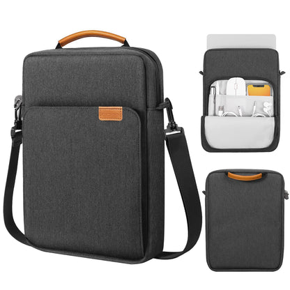 MoKo 15 Inch Laptop Sleeve Bag Fits MacBook Air 15" M2 2023, MacBook Pro 14" M2 2023, Galaxy Tab S9 Utra 14.6" 2023, Handle Carrying Case with Shoulder Strap, Indigo