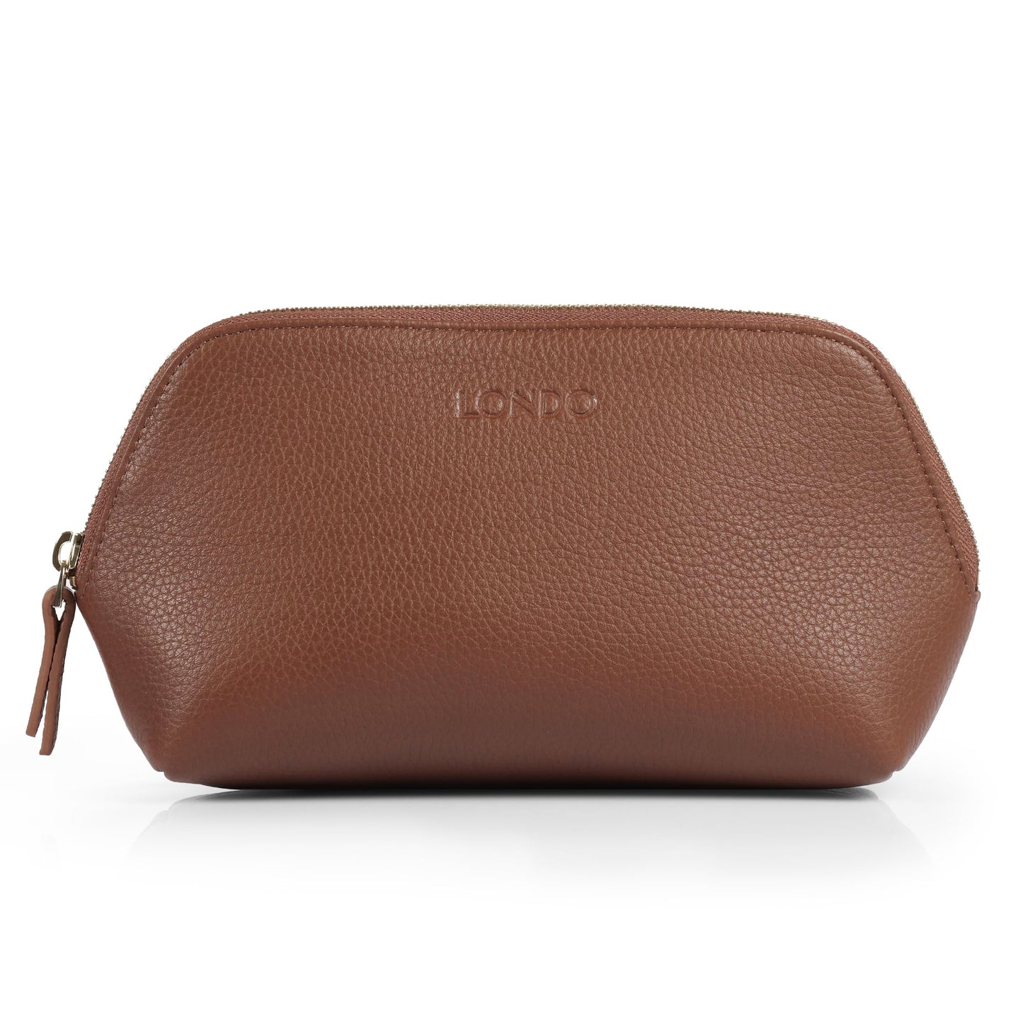 Londo Genuine Leather Makeup Bag Cosmetic Pouch Travel Organizer Toiletry Clutch