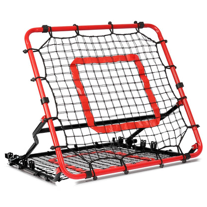 Storgem Baseball Softball Rebounder Net, Pitch Back Rebound Net,Soccer Rebound Net, Fielding Rebounder(Red-Black)