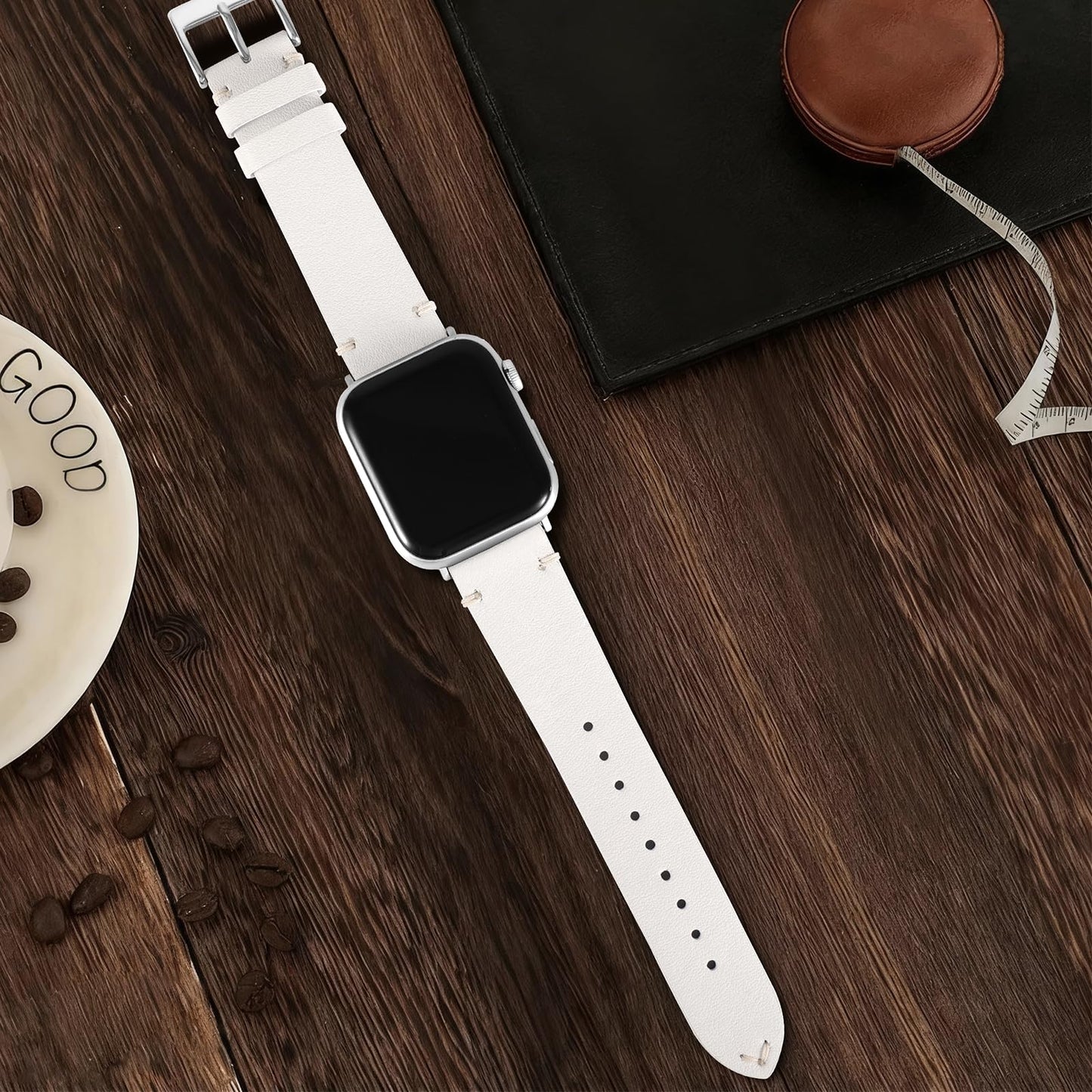 Top Grade Nappa Leather Bands Compatible with Apple Watch Band 44mm 45mm 46mm 49mm 42mm 41mm 40mm 38mm, Business Casual Watch Replacement Straps for Men Women iWatch Ultra SE 11 10 9 8 7 6 5 4 3 2 1