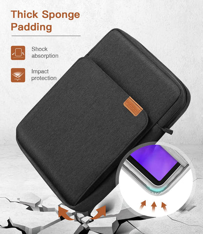 MoKo 15 Inch Laptop Sleeve Bag Fits MacBook Air 15" M2 2023, MacBook Pro 14" M2 2023, Galaxy Tab S9 Utra 14.6" 2023, Handle Carrying Case with Shoulder Strap, Indigo