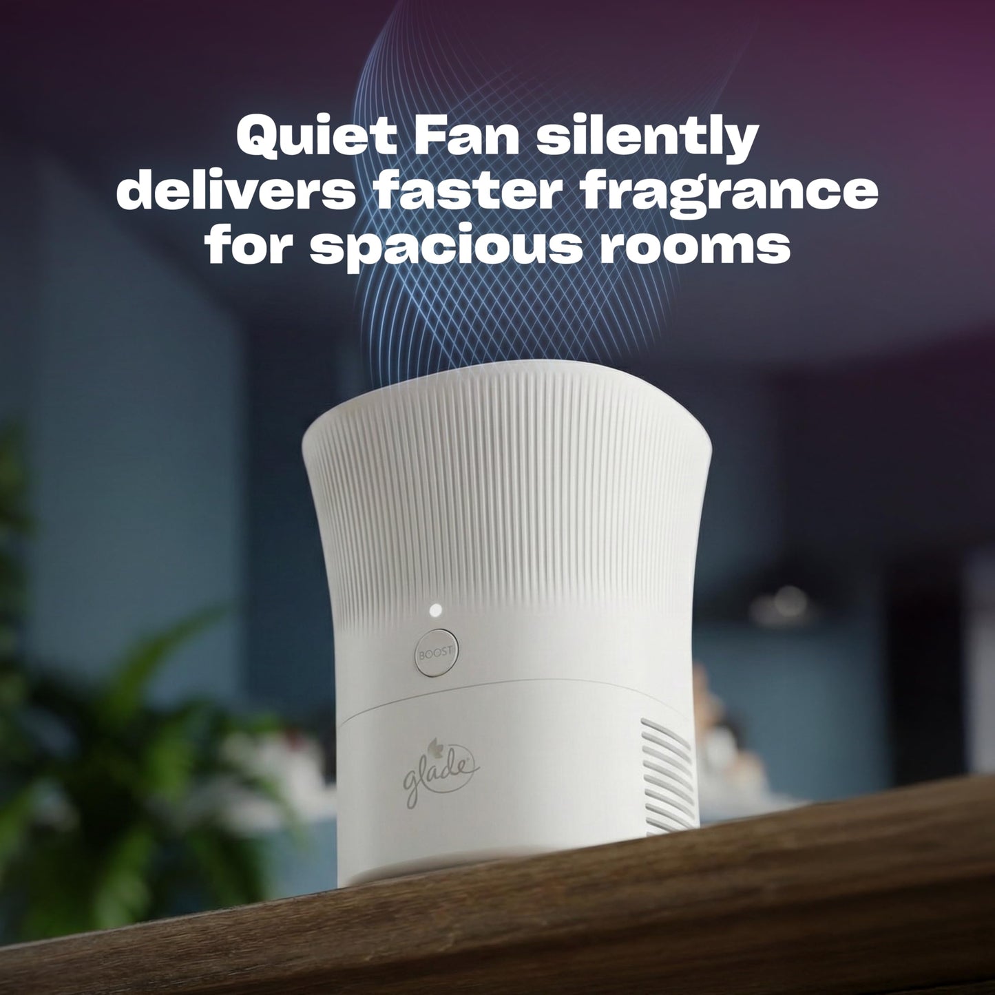 Glade Scent Flow PlugIns Air Freshener, Clean Linen, 1 Device + 4 Refills, 2.61 fl oz