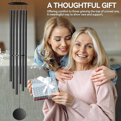 68" Wind Chimes for Outside Deep Tone, 6 Heave-Duty Aluminum Tube Large Wind Chimes for Garden & Patio, Memorial Wind Chime for Loved One, Unique Gift for Housewarming Christmas Birthday Retirement
