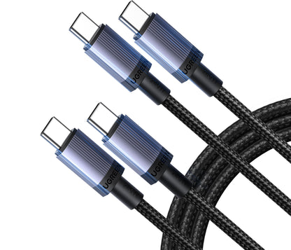 UGREEN 2-Pack 240W USB C to USB C Cable, Fast Charging USB C Cable for iPhone 17 Pro Max/16/14, Galaxy S25/S25/S24, Pixel 9/8/7, MacBook Pro/Air, ThinkBook, Dell XPS, iPad Pro/Air, Steam Deck, 10FT