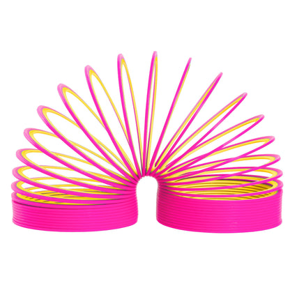 Slinky the Original Walking Spring Toy, Plastic Slinky 3-Pack, Multi-color Neon Spring Toys, Kids Toys for Ages 5 Up by Just Play