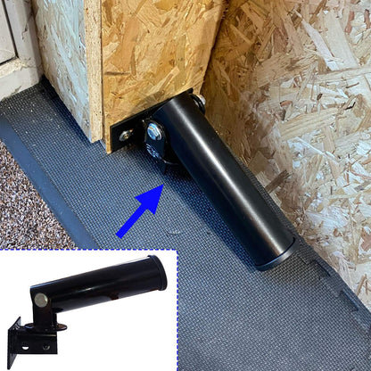 Wall Mount Post Landmine Attachment for Barbell Bar with 360 Degree Rotation, T-bar Row Attachment Landmine Base, Fitness Exercise Equipment Fits 2 Inch Olympic Bars (UP)