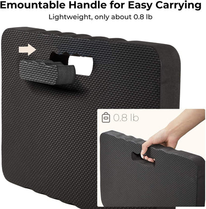 Premium Thick Kneeling Pad, Ohuhu 2-Pack Large Comfortable Gardening Knee Mat with 2 Different Surfaces, Extra Thick Knee Cushion Kneeler for Gardening Work Baby Praying, Gifts for Women Men Seniors