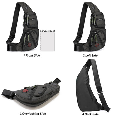 NICGID Sling Bag Chest Shoulder Backpack Crossbody Bags Casual Daypack for Men Women