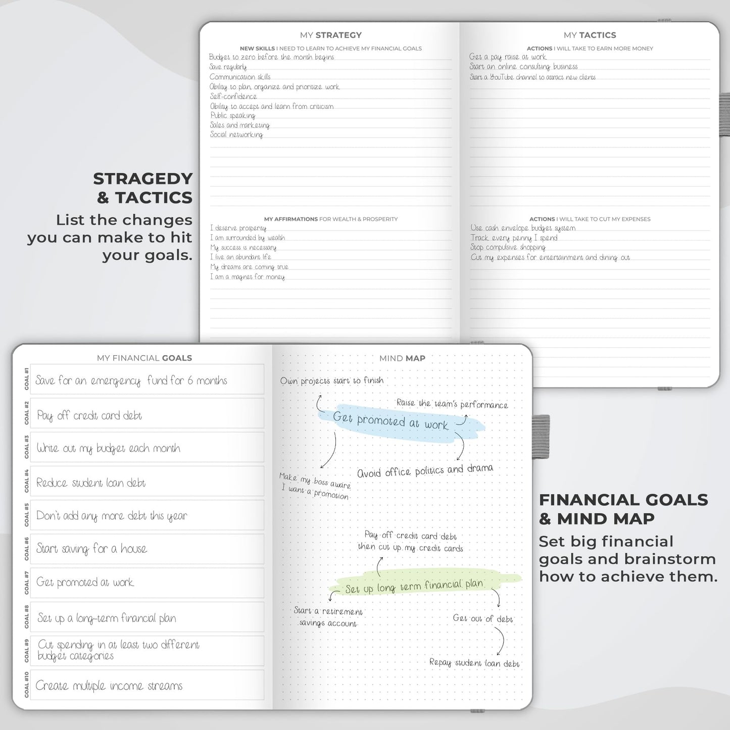 Clever Fox Budget Planner Pro - Financial Organizer + Cash Envelope Budget System. Monthly Finance Journal, Expense Tracker & Personal Account Book. Undated - Start Anytime. (7''x10'') – Gray