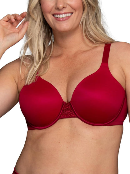 Vanity Fair Womens Full Figure Beauty Back Smoothing Bra, 4 Way Stretch Fabric, Lightly Lined Cups Up to H