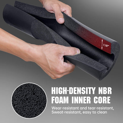 leikefitness Squat Pad - Foam Barbell Pad for Squats Cushion, Lunges & Bar Padding for Hip Thrusts - Standard Weight Bar Pad - Provides Cushion to Neck and Shoulders While Training