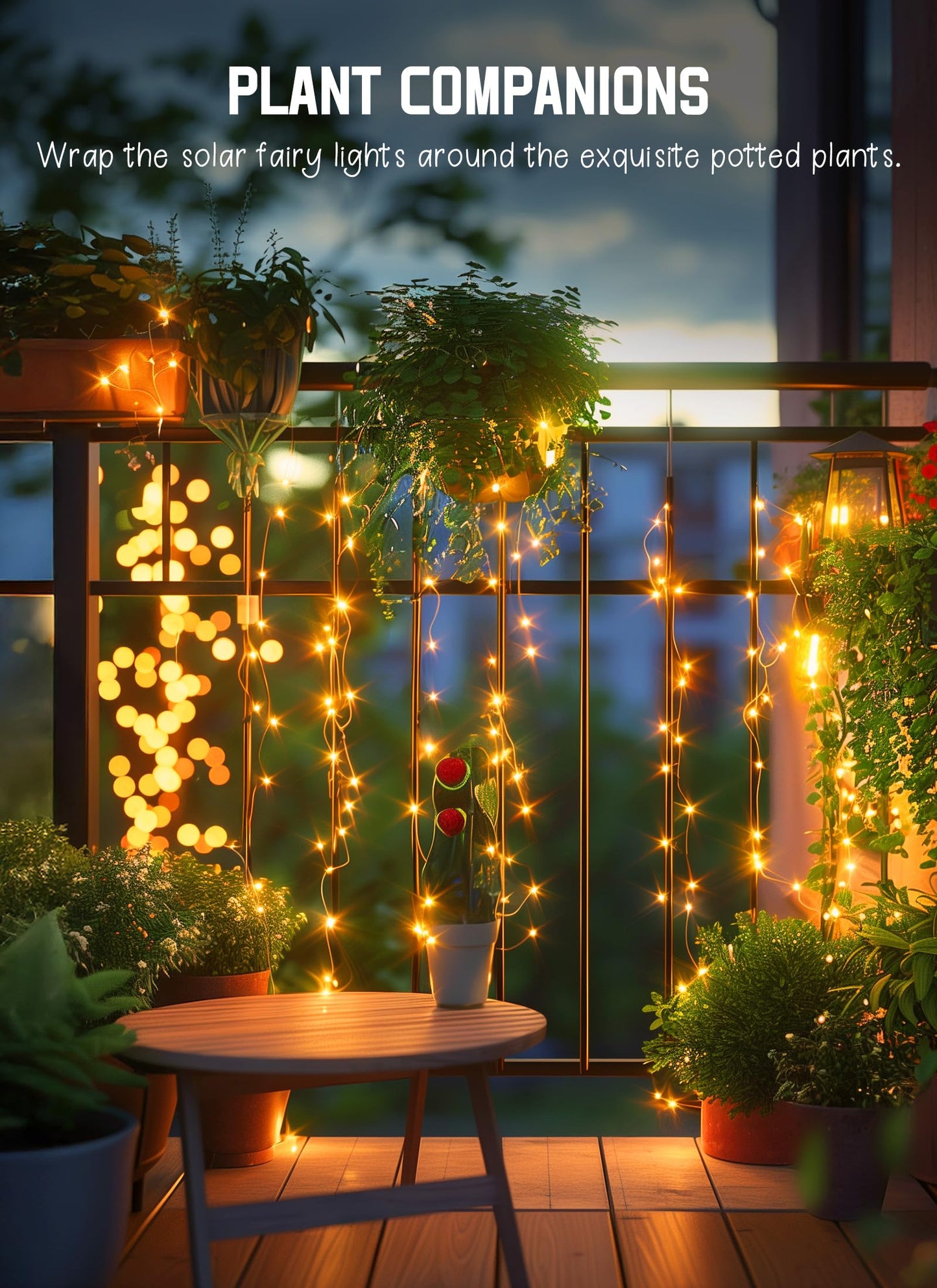 Solar String Lights Outdoor Waterproof, 2 Packs Total 132 Ft 400 LED Solar Fairy Lights with 8 Modes, Twinkle Solar Powered Outdoor Lights for Patio Yard Trees Wedding Christmas, Warm White