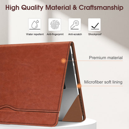 Fintie Sleeve Case for MacBook Pro 16 Inch Case A3428 A3429 A3403 A3186 A2991 A2780 A2485 A2141 (2019 2020 2021 2022 2023 2024 2026 Release), Premium PU Leather Protective Folio Book Cover, Brown