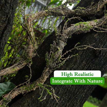 2Pcs 39.4inch Thick Bendable Artificial Tree Trunk Fake Large Wood Branches Twig Moss Grape Vine Garland Twisted Stick For Terrarium Outdoor Hanging Mantel Reptile Climbing Wall Yules Decorations