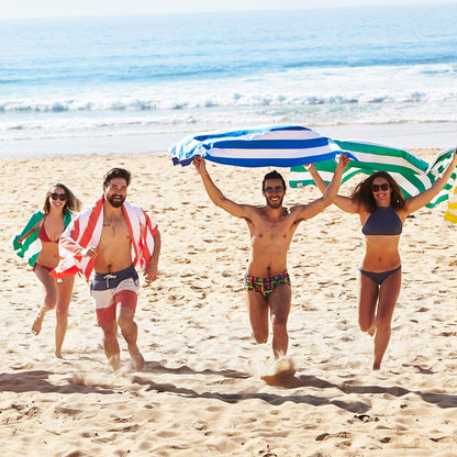 Dock & Bay Beach Towel - Quick Dry, Sand Free - Compact, Lightweight - 100% Recycled - Includes Bag - Cabana - Set A (4), Large (160x90cm, 63x35)