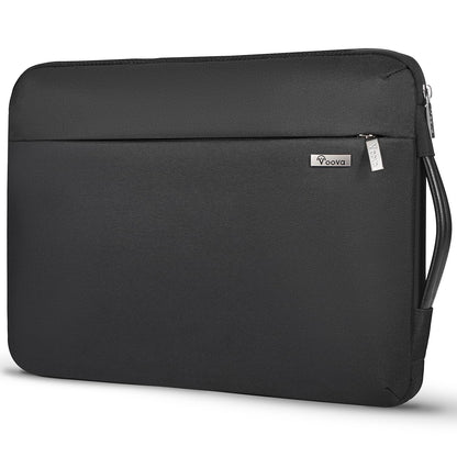 Voova Laptop Sleeve Case 13 13.6 Inch with Handle, 360°Protective Waterproof Slim Computer Bag Cover Compatible with MacBook Air 13 M1/M2/M3/M4 2020-2024, MacBook Pro 13, IPad Air/Pro 13, Black